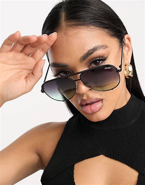 quay oversized aviator sunglasses.